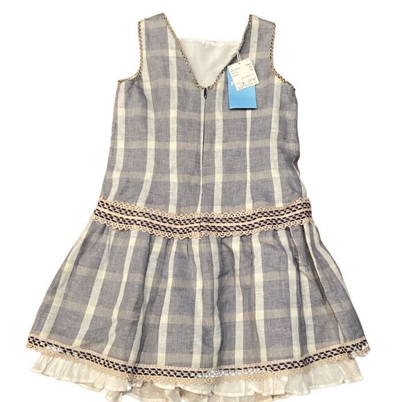 NWT Foque Cotton Linen Blend Dress Sz 10 Made in Spain - Picture 4 of 15